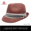 Мужчины высокого качества Blue hort brim Fedora hat